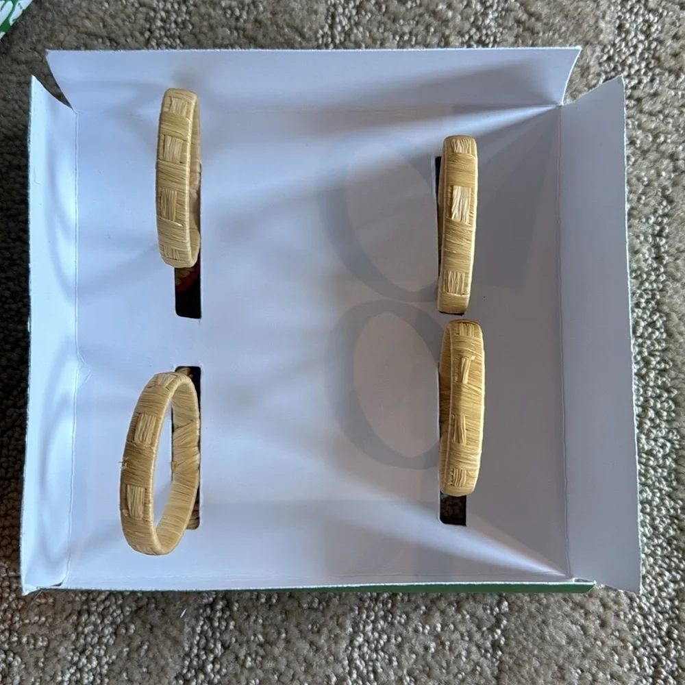 Anthropologie Sarah Campbell Napkin Rings‎ Set of Four Napkin Rings